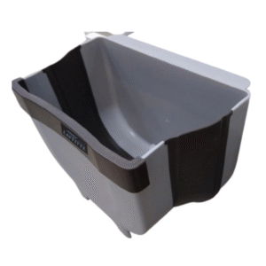 Cesto Plegable Colgante Basura Tacho Cocina Mesada Laffitte Gris