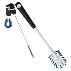 Cepillo Limpia Botella 3 En 1 Oxo Blanco-Negro-Azul