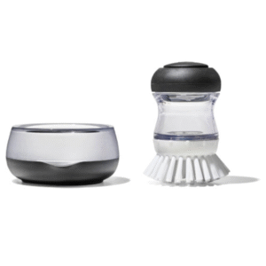 Cepillo Dispenser Lava Platos Con Base Oxo Negro