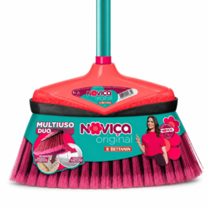 Escoba Plastica Novica Original Multiuso Duo