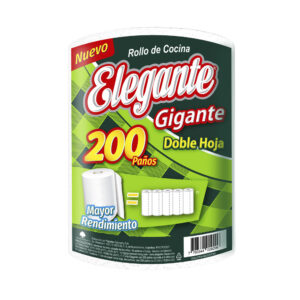 Rollo Cocina 200 Paños Elegante Gigante Doble Hoja
