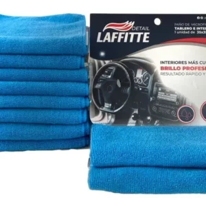 Paño Microfibra Detail 35x35 Laffitte Azul Antibacterial