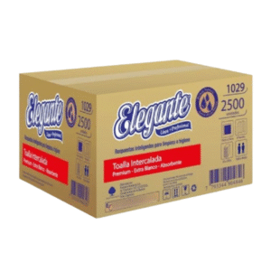 Toalla Papel Intercalada Elegante Blanca 19x24 2500 Unid.