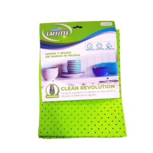 Paño Microfibra Laffitte Color Verde Super Absorbente 30x40cm