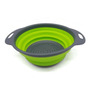 Colador Redondo Plegable De Silicona 24cm Laffitte Verde