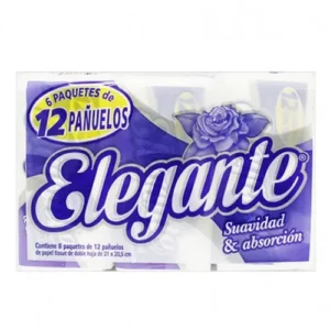 Pañuelos Descartables Elegante Carilina 6 Paq X12 Pañuelos*