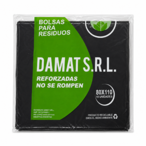 Bolsa De Residuos Reforzada Damat 80x110 40mic 50 Unidades