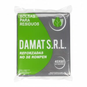 Bolsa Residuos Reforzada Damat 45x60 Cm X 100 Unidades