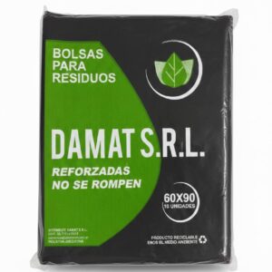 Bolsas De Residuos Reforzada Damat 60x90 30mic 50 Unidades