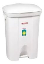 Basurero C/pedal Blanco 36l Ordene Blanco