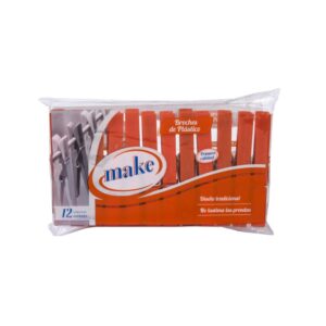 Broches Plásticos Make X 12 Unidades