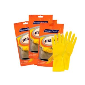 Guantes De Limpieza Afelpados Make Amarillos