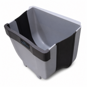 Cesto Plegable Colgante Basura Tacho Cocina Mesada Laffitte Gris