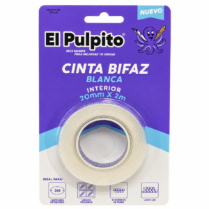 Cinta Bifaz Blanca El Pulpito x 2M Interior