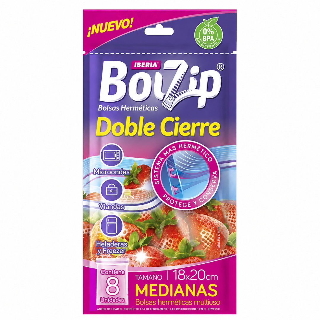 Bolsa Hermetica Doble Cierre Mediana Iberia