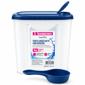 Porta Jabon En Polvo x1Kg C/Dosificador San Remo