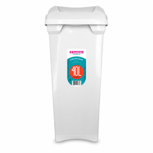 Basurero Tapa Vaiven Slim x40L V/Colores San Remo